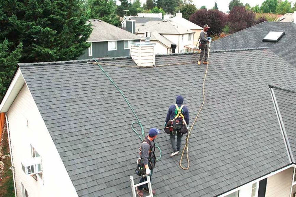 Professional roofing services in Seattle, Washington, highlighting skilled craftsmanship and reliable solutions for all roofing needs.